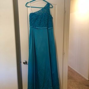 Malibu blue David's bridal dress.